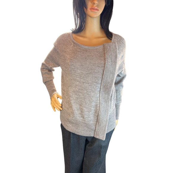 J.Crew Front Zip Long Sleeve Sweater in‎ Heather Sandstone Size Small - Picture 2 of 7